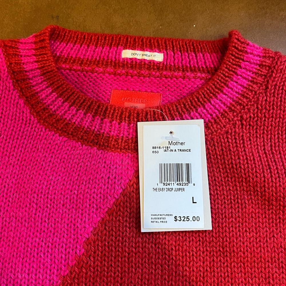 MOTHER Sweater in Red and Pink - Picture 4 of 5